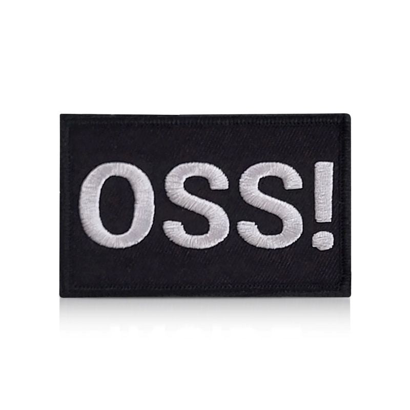 Klett Patch 5x8 cm Kampfsport für Sporttasche Budo Tasche OSS Karate BJJ
