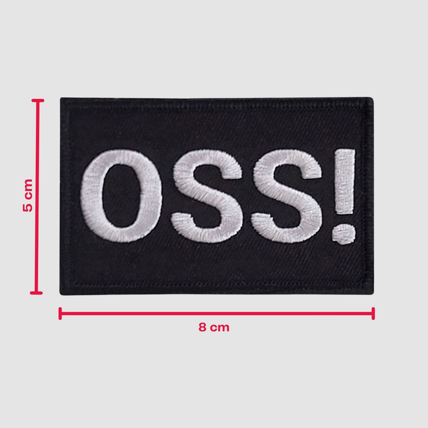 Klett Patch 5x8 cm Kampfsport für Sporttasche Budo Tasche OSS Karate BJJ