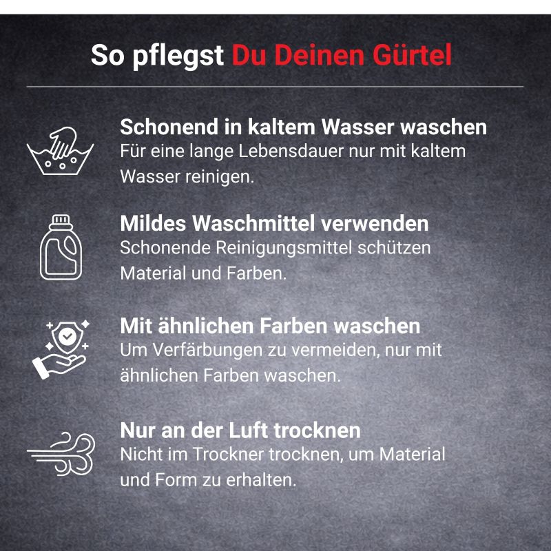 Pflegehinweise für Neatami Wettkampfgürtel – Budogürtel richtig waschen und trocknen